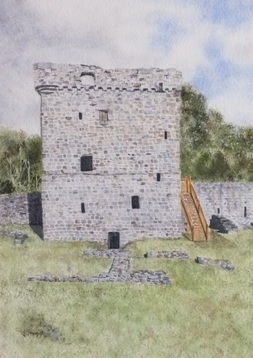Loch Leven Castle Scotland Watercolour Painting Doug Hague Watercolours